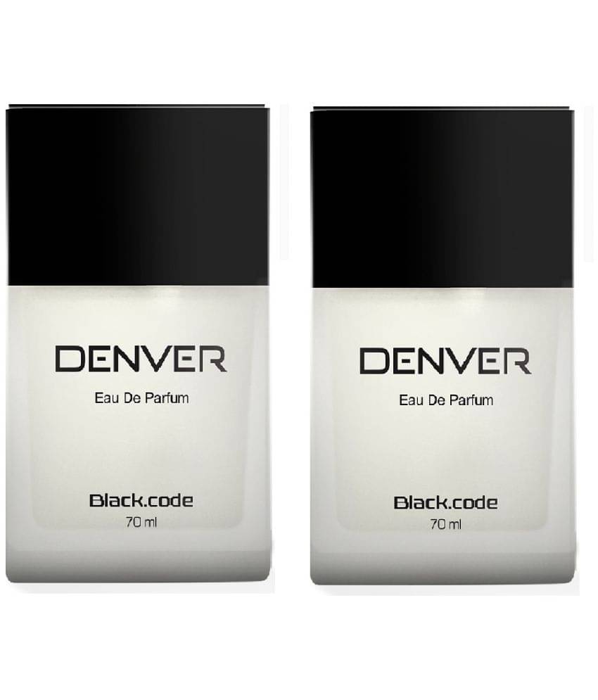     			DENVER Black Code Perfume Premium & Long Lasting Eau de Parfum - For Men 70 ml (Pack of 2)