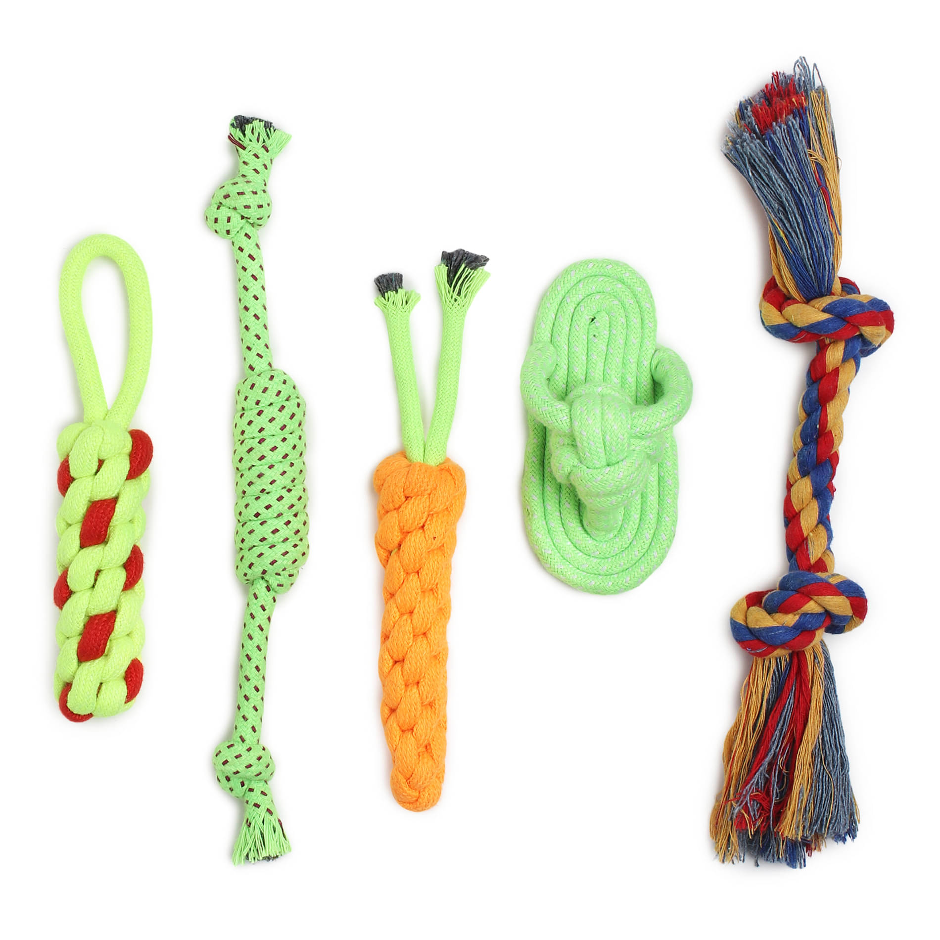 Dog Rope Toys for Playful Pups for Active and Energetic Pets set of 5 Dog Rope Toys for Playful Pups for Active and Energetic Pets set of 5