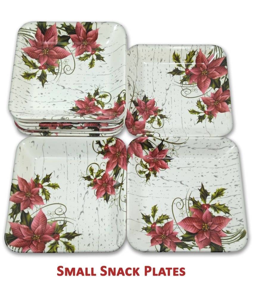     			Inpro 12 Pcs Melamine Multi Color Quarter Plate