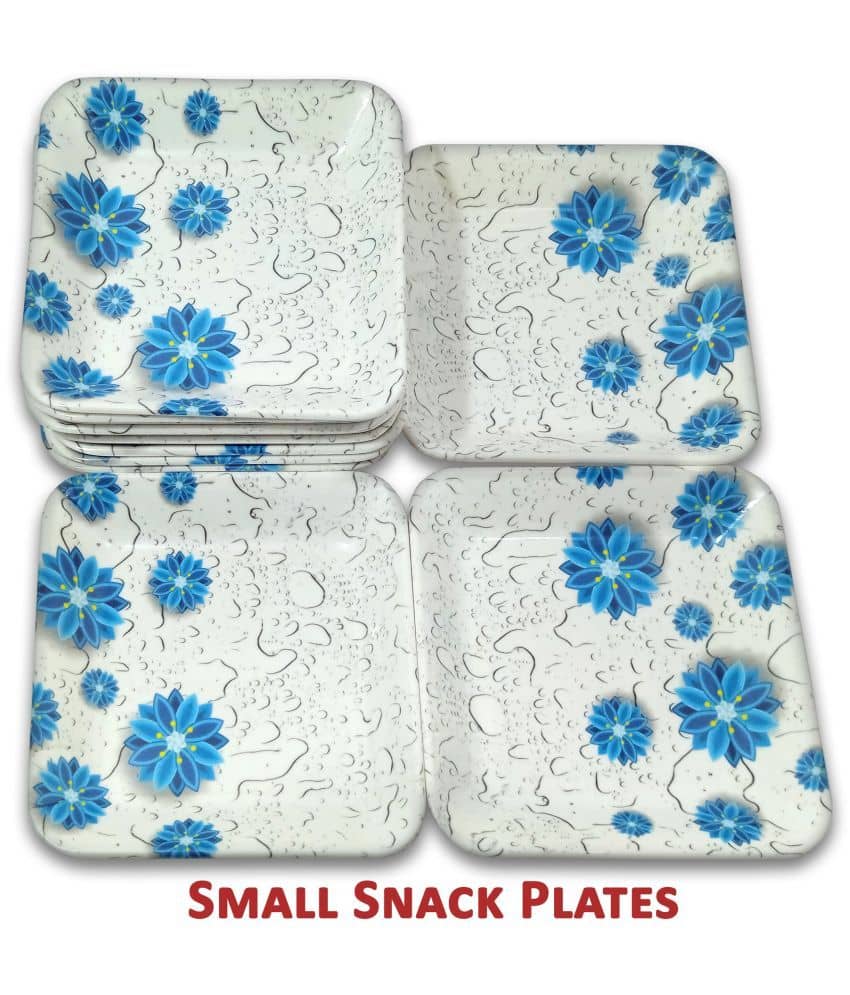 Inpro 12 Pcs Melamine Multi Color Quarter Plate
