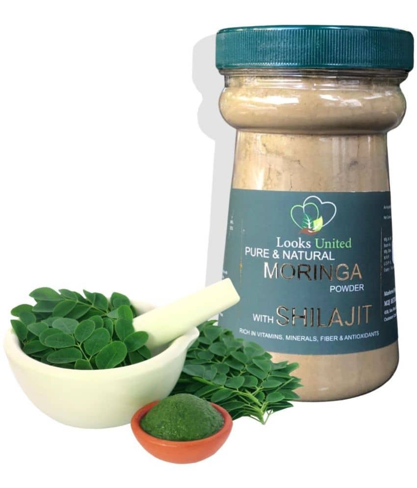 Looks United Moringa Powder With Shilajit, 200G(Pack Of 1)