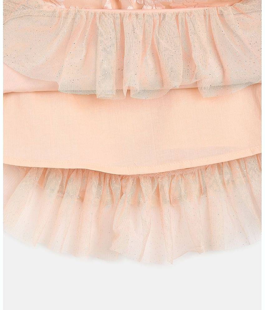 MINI KLUB Pack of 1 Baby Girls Cotton Dress ( Beige )