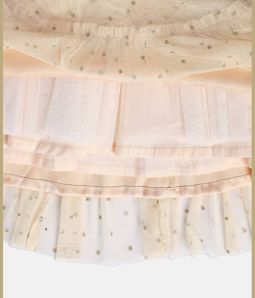 MINI KLUB Cotton A-line Dress For Girls ( Pack of 1 , Beige )