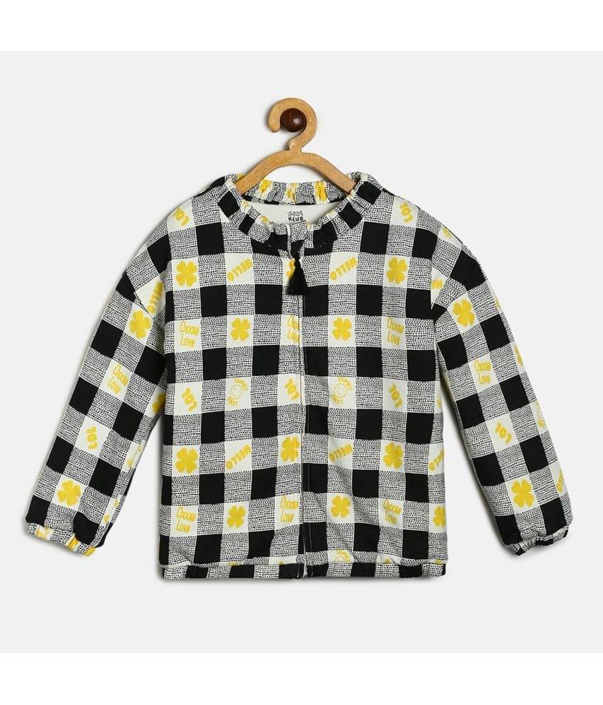     			MINI KLUB Girls Cotton Light Weight Jacket For ( Pack of 1 , Black )
