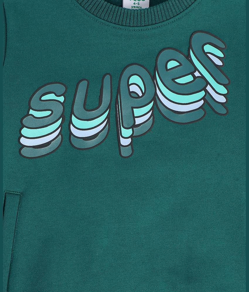 MINI KLUB Pack of 1 Boys Cotton Sweatshirt ( Green )