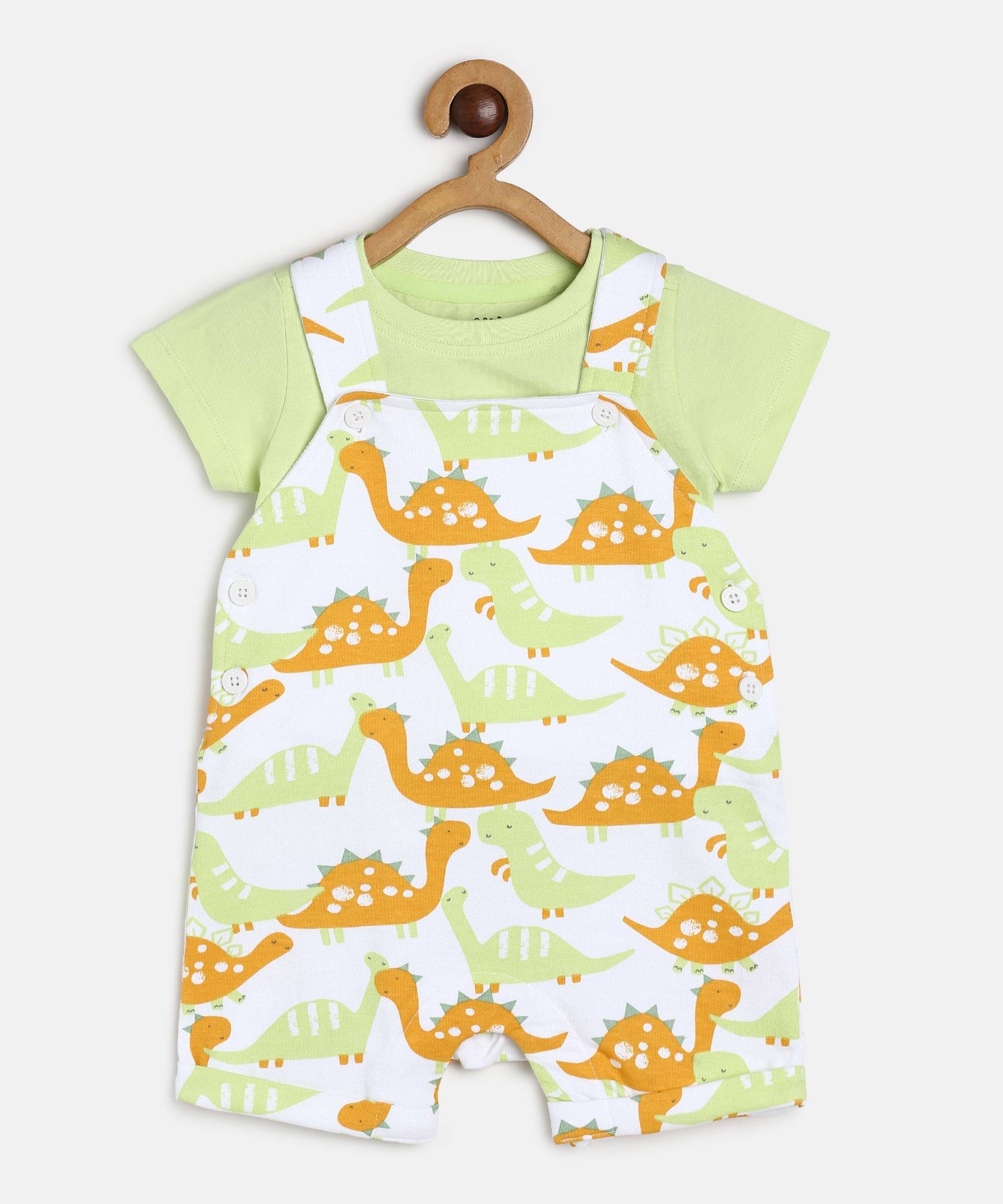     			MINI KLUB Pack of 1 Baby Boys Cotton Dungaree Sets ( Multi )