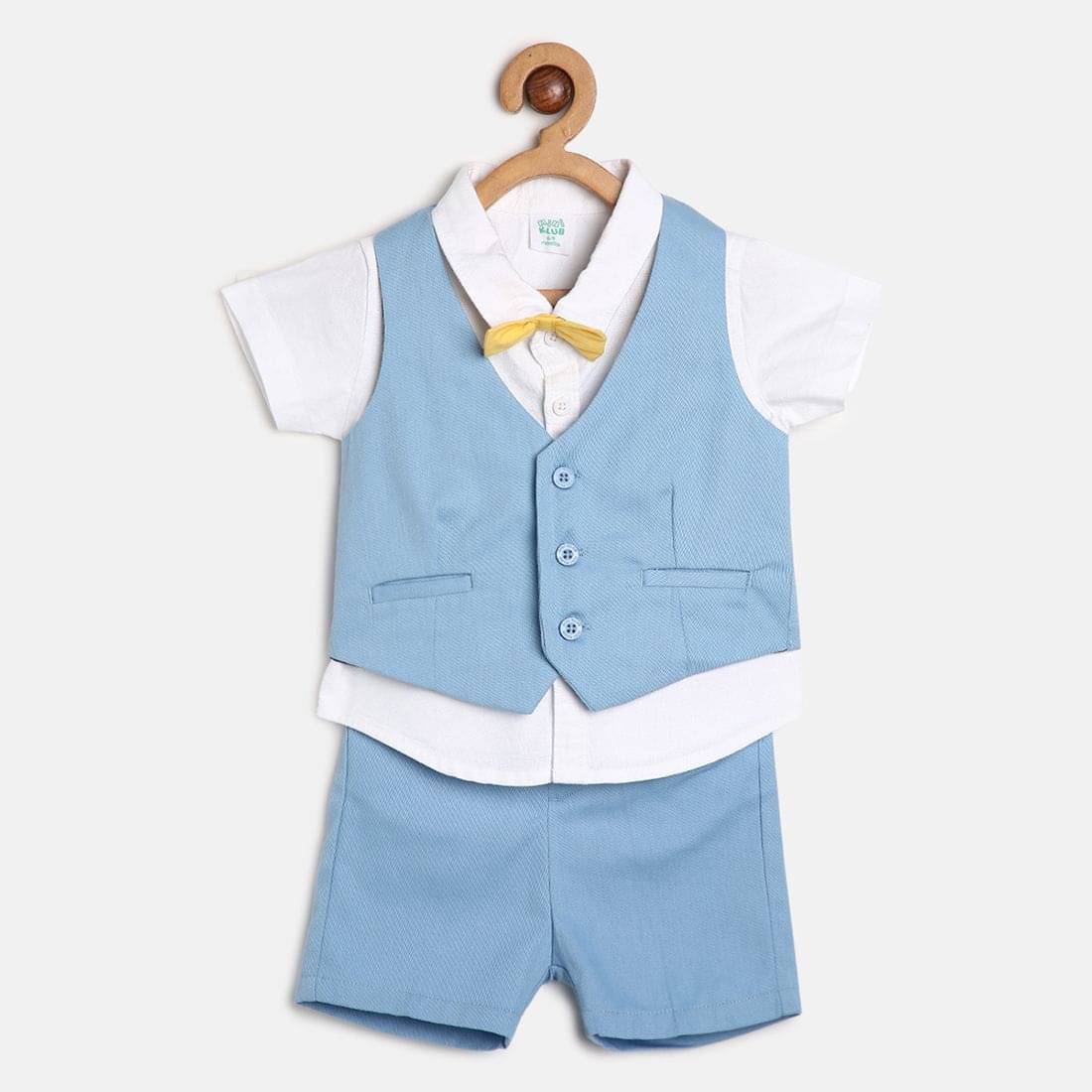     			MINI KLUB Pack of 1 Baby Boys Cotton Top & Shorts ( Multi )