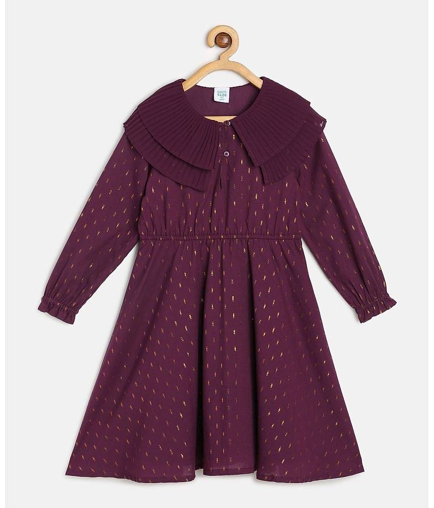 MINI KLUB Cotton Frock For Girls ( Pack of 1 , Multi )