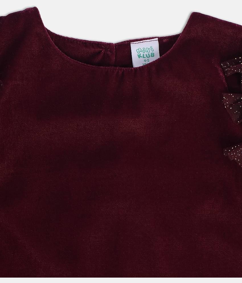 MINI KLUB Cotton A-line Dress For Girls ( Pack of 1 , Multi )