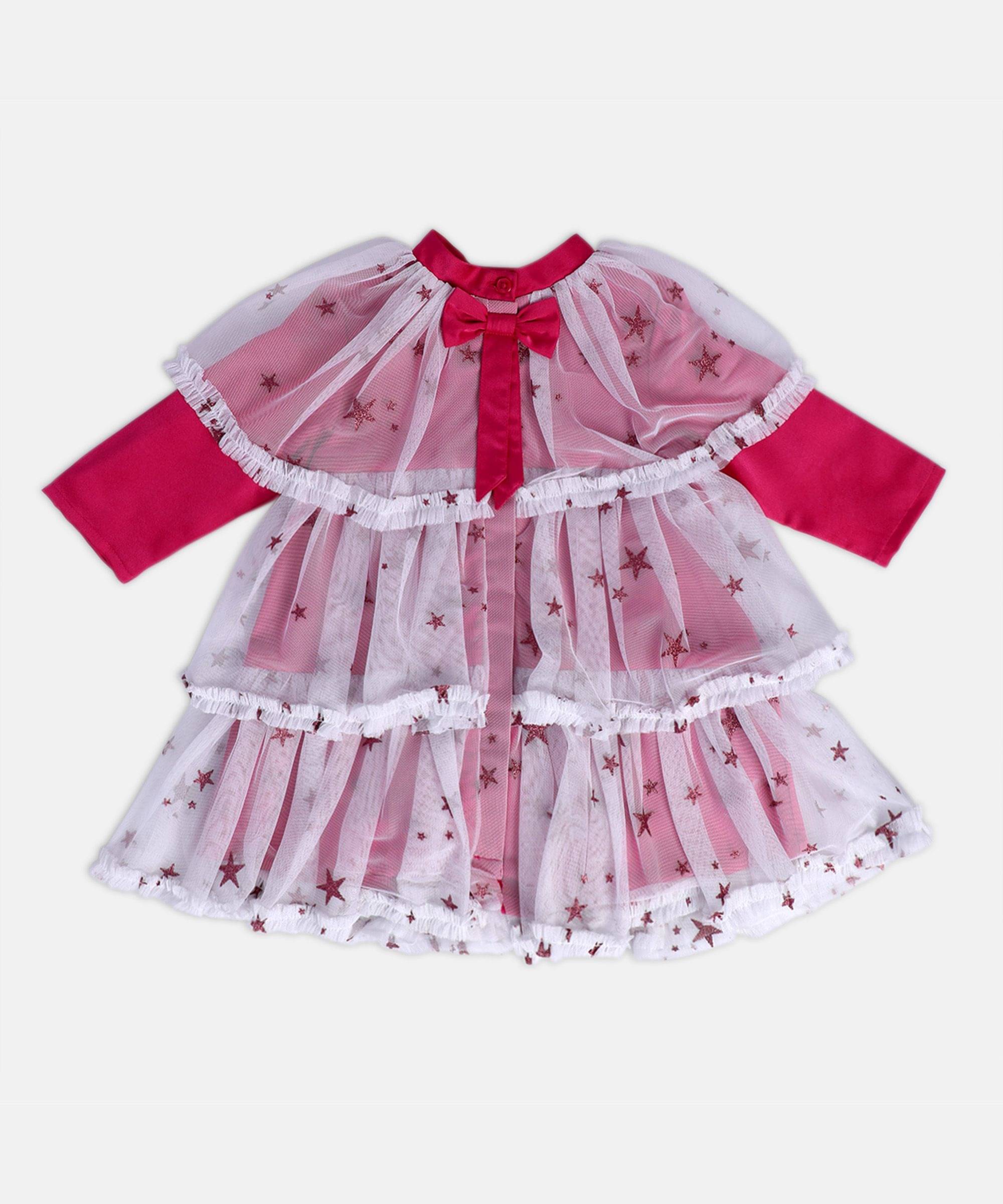     			MINI KLUB Pack of 1 Baby Girls Cotton Dress ( Pink )