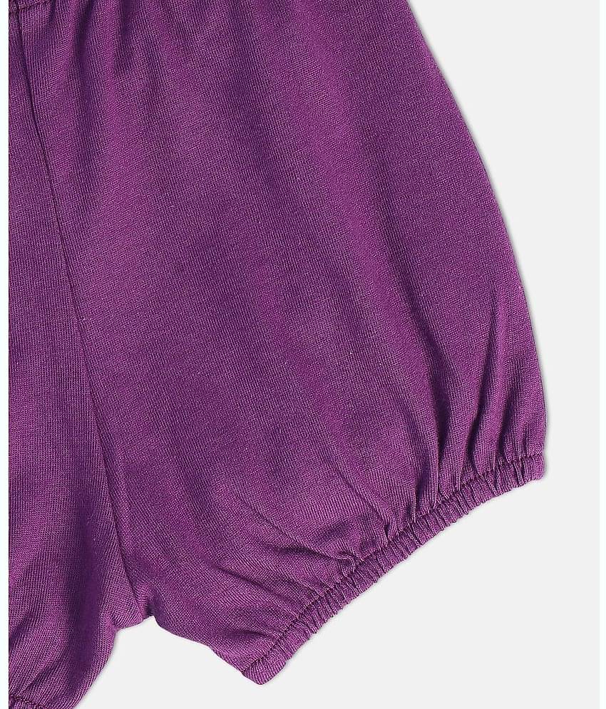 MINI KLUB Pack of 1 Baby Girls Cotton Dress ( Purple )