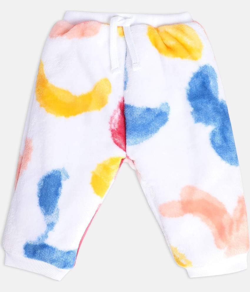 MINI KLUB Pack of 1 Baby Girls Cotton Top & Trouser ( White )