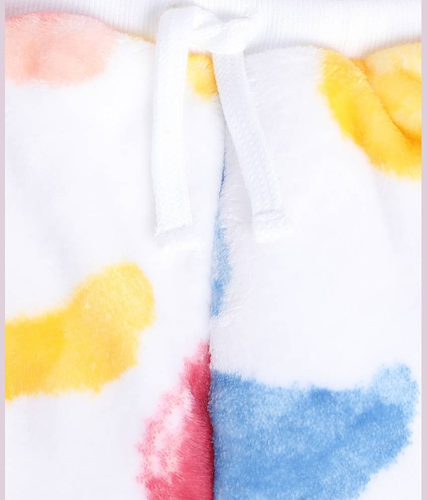 MINI KLUB Pack of 1 Baby Girls Cotton Top & Trouser ( White )