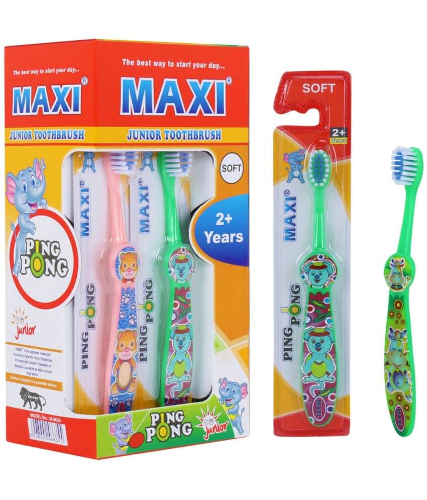     			Maxi Ping Pong Junior Soft Toothbrush(Pack Of 12)