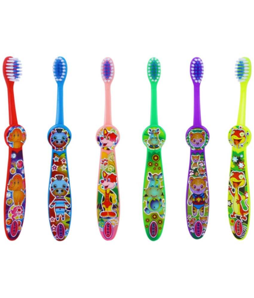     			Maxi Ping Pong Junior Soft Toothbrush(Pack Of 6)