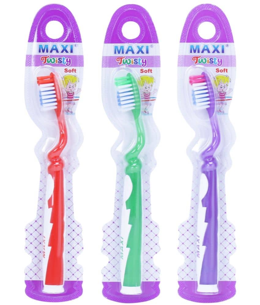 Maxi Twisty Junior Toothbrush(Pack Of 3)