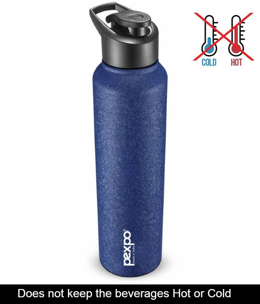 PEXPO 750 ml Stainless Steel Sports Water Bottle (Set of 1, Red, Chromo)
