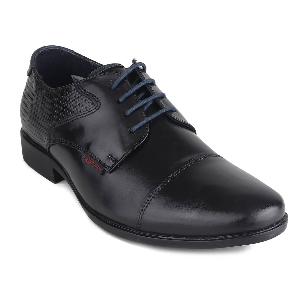    			Red Chief Black Men's Derby Formal Shoes