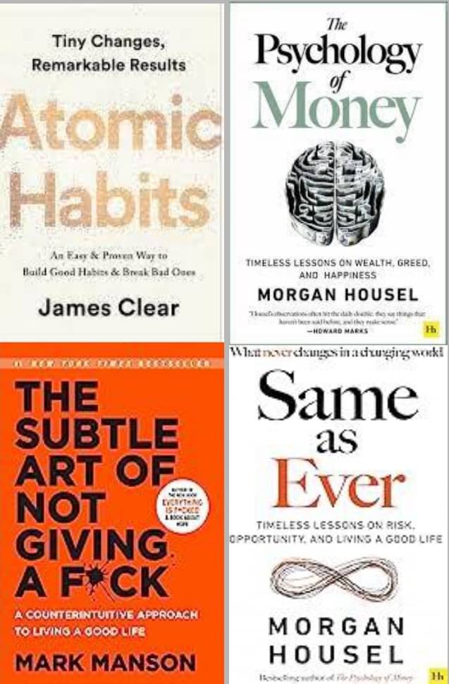     			Same as EverAtomic Habits + The Psychology Of Money + The Subtle Art +