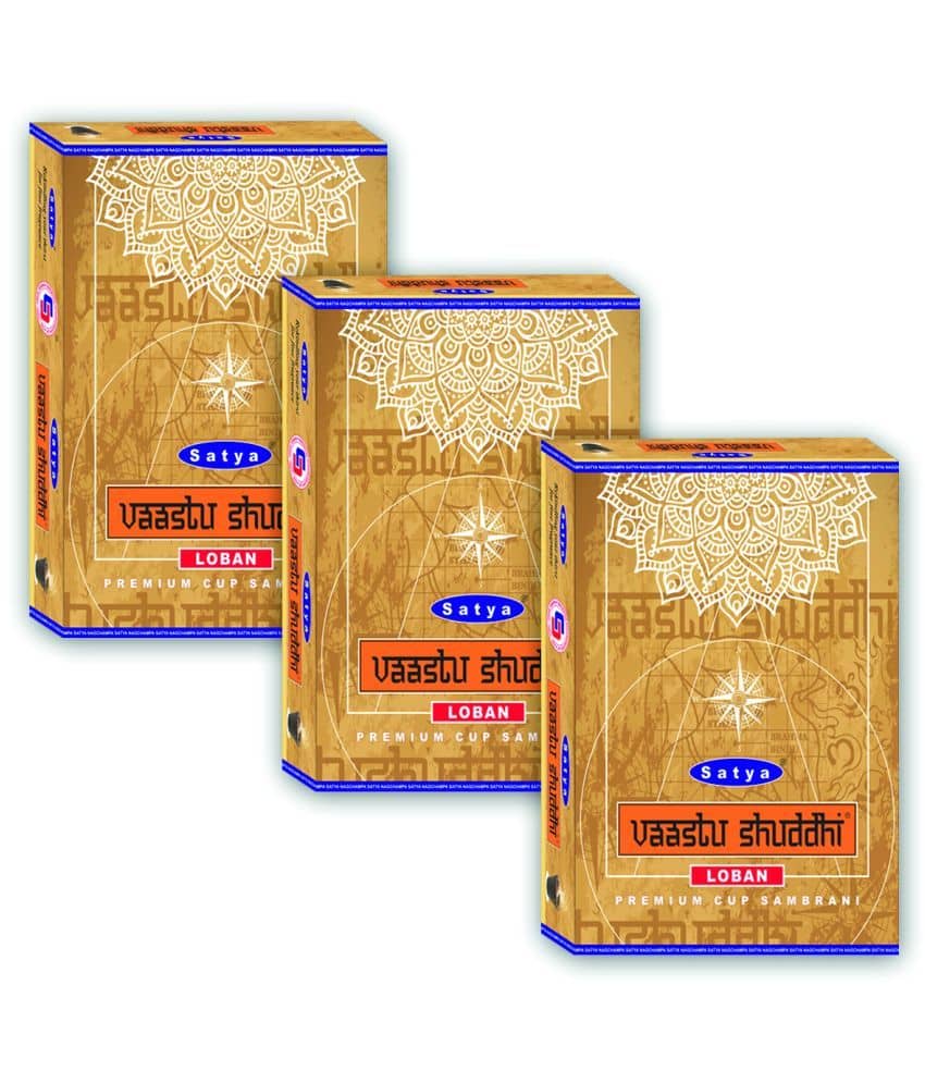 Satya Incense Dhoop Cone Mesmerizing,Loban 100 gm ( Pack of 3 )