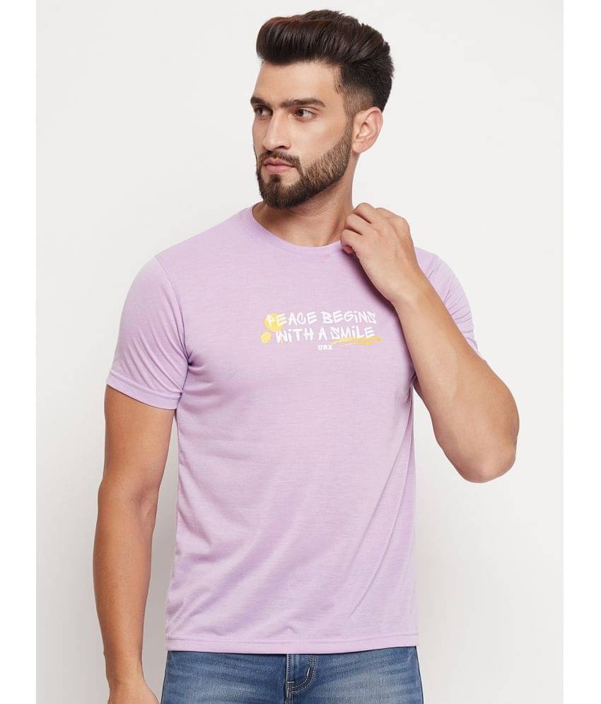 UBX Pack of 1 Cotton Regular Fit Men's T-Shirt ( Lavender ) UBX Pack of 1 Cotton Regular Fit Men's T-Shirt ( Lavender )