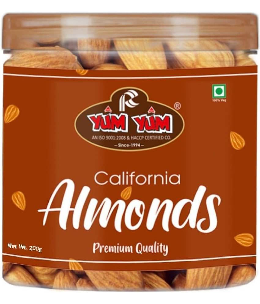 YUM YUM California 200g, Badam Dry Fruits Almonds (200 g)