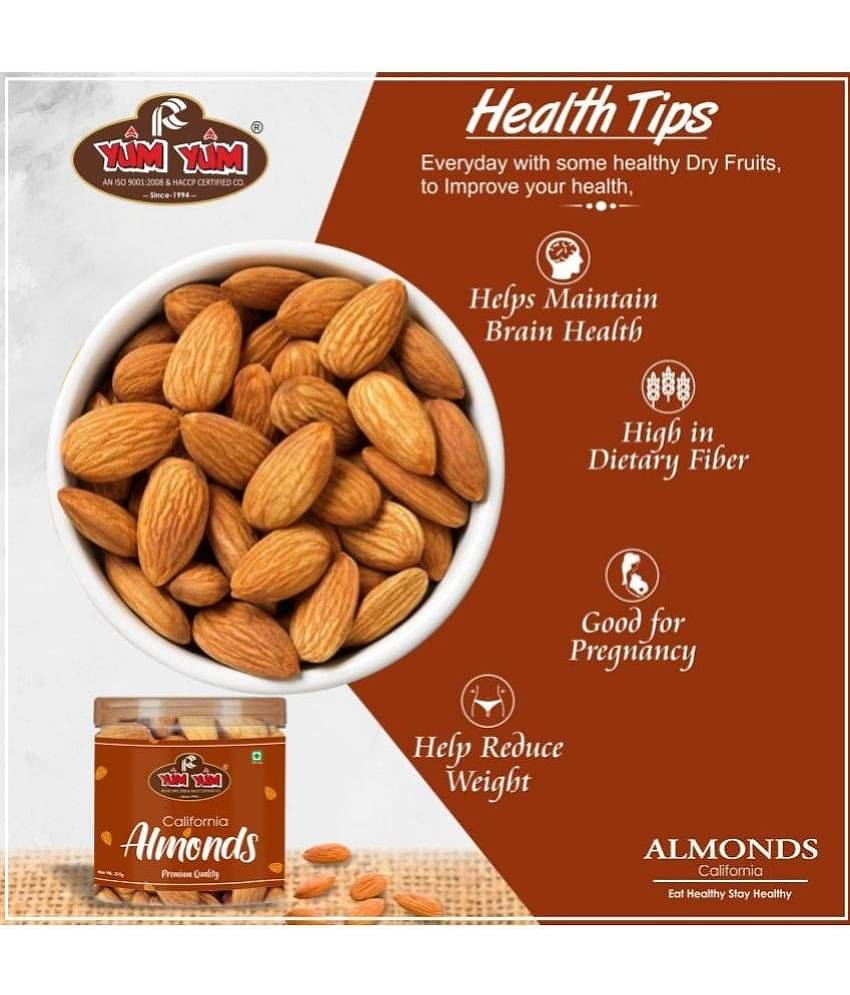 YUM YUM California 200g, Badam Dry Fruits Almonds (200 g)