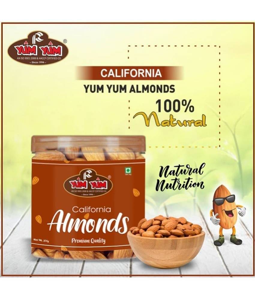 YUM YUM California 200g, Badam Dry Fruits Almonds (200 g)