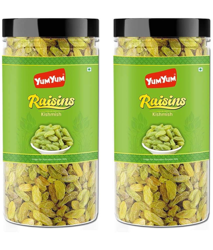 YUM YUM Premium Raisins Kishmish 1kg Raisins (2 x 0.5 kg) YUM YUM Premium Raisins Kishmish 1kg Raisins (2 x 0.5 kg)
