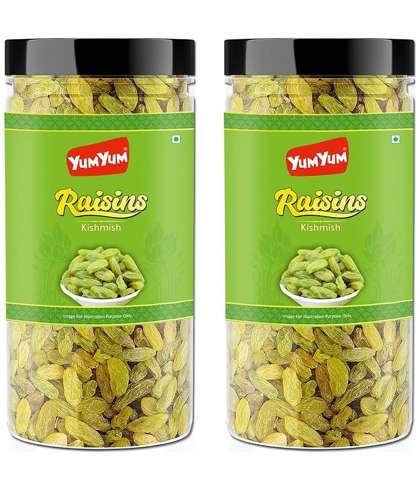 YUM YUM Premium Raisins Kishmish 1kg Raisins (2 x 0.5 kg)