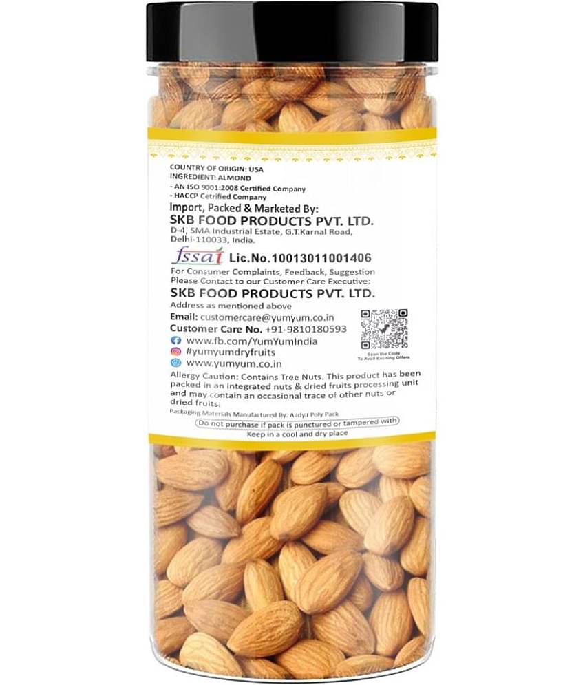 YUM YUM Premium California Almond Badam Giri Almonds (250 g)