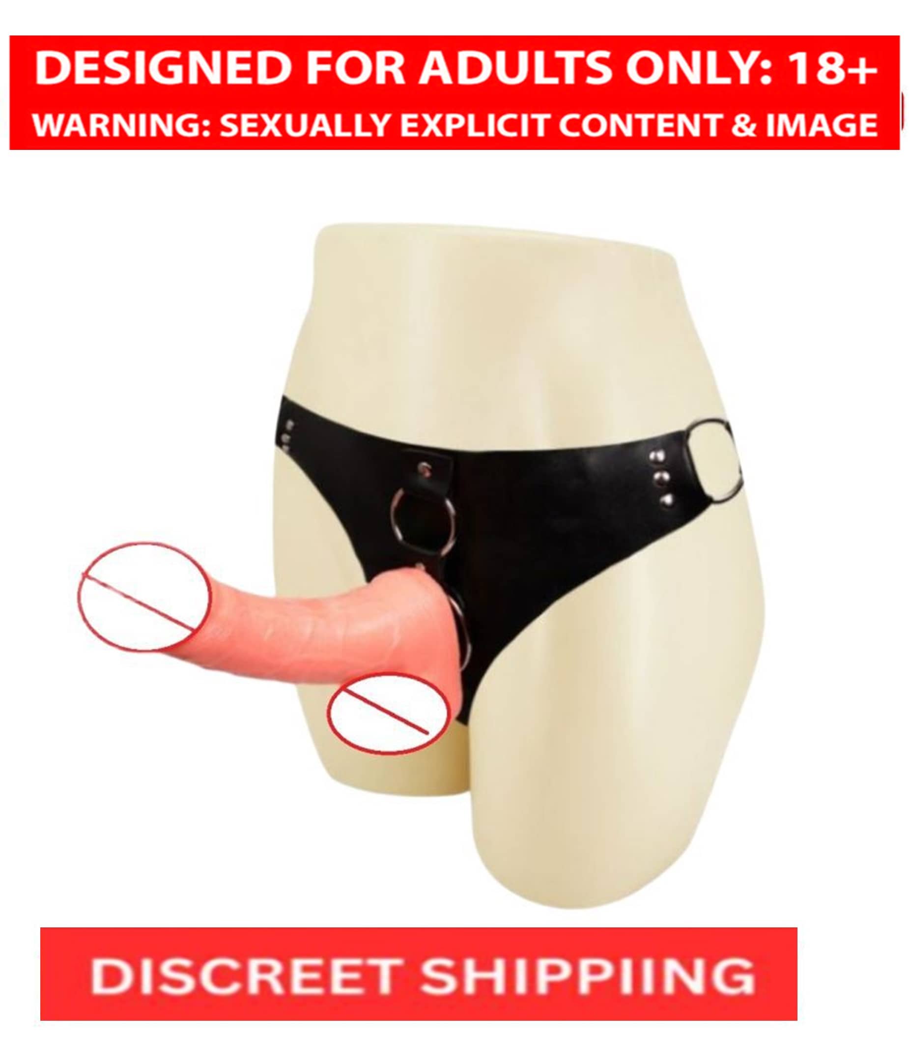 8 Inch Solid Strap Wearable Dildo With Belt Sex Toy For Women And Couples By Knightriders