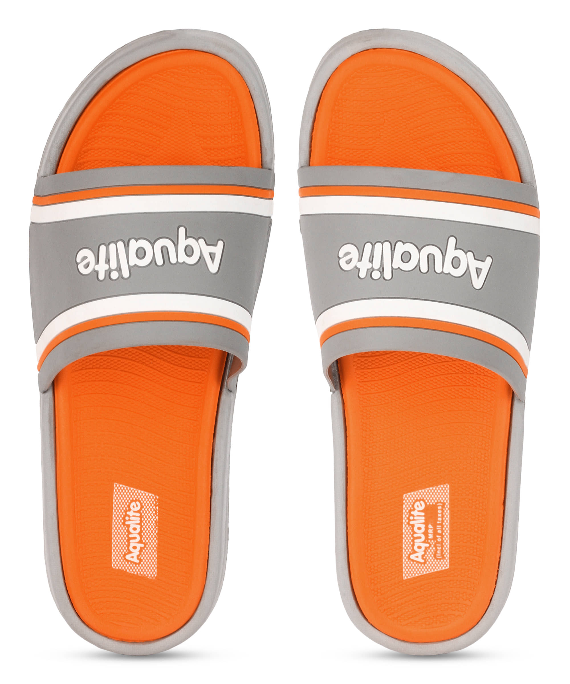 Aqualite Grey Men's Slide Flip Flop