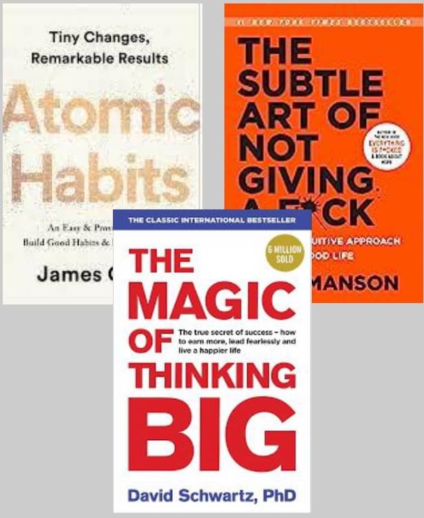     			Atomic Habits + The Subtle Art + The Magic of Thinking Big