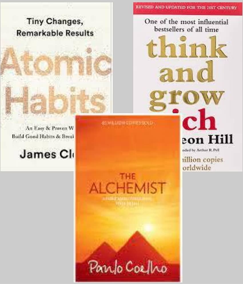 Atomic Habits + Think And Grow Rich + The Alchemist - Stationery | Buy online on ZillyBuy