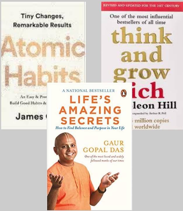     			Atomic Habits + Think And Grow Rich + Life's Amazing Secrets