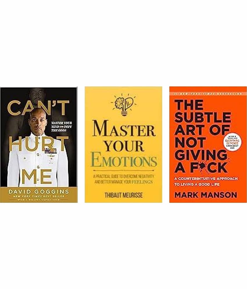 Can't Hurt Me + Master Your Emotions + The Subtle Art - Stationery | Buy online on ZillyBuy
