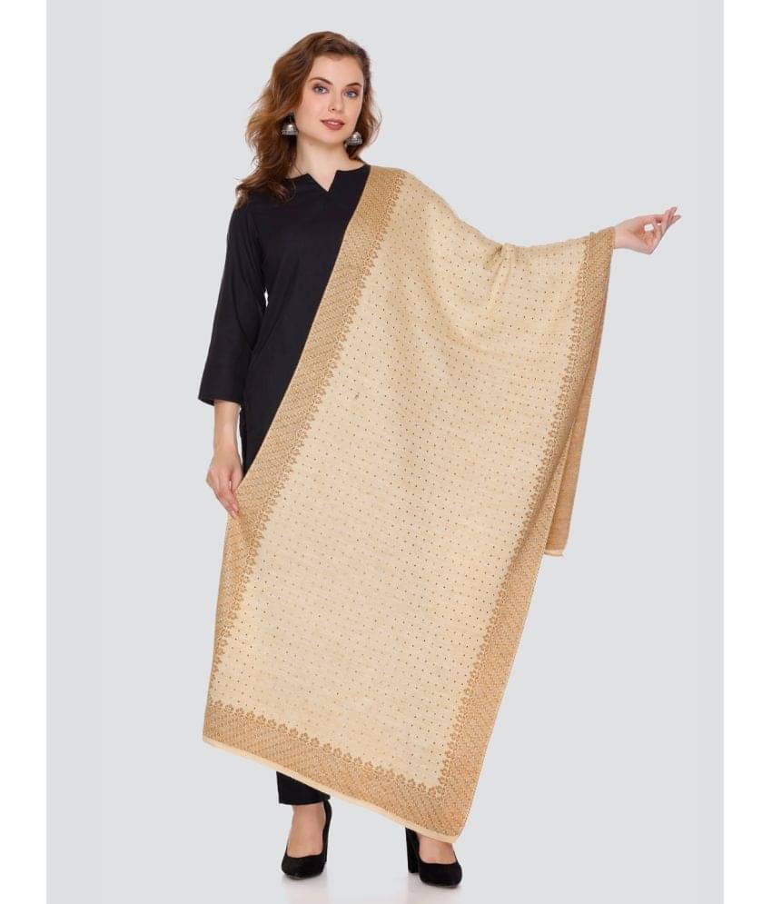 ELTHIA Beige Self Design Shawl - ( Pack of 1 ) ELTHIA Beige Self Design Shawl - ( Pack of 1 )