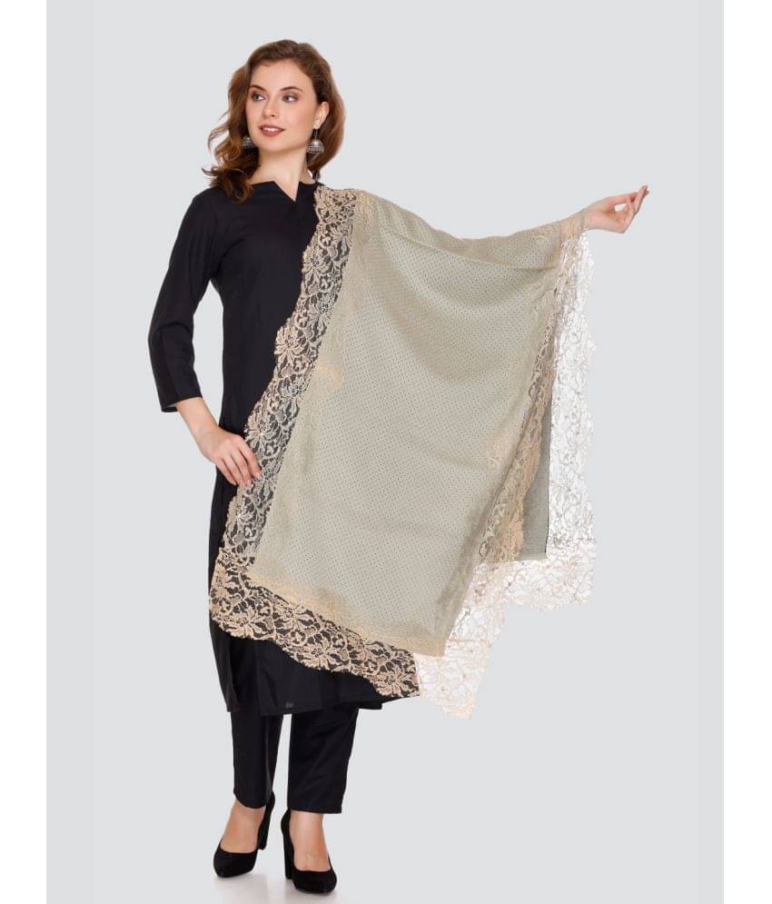     			ELTHIA Green Self Design Shawl - ( Pack of 1 )