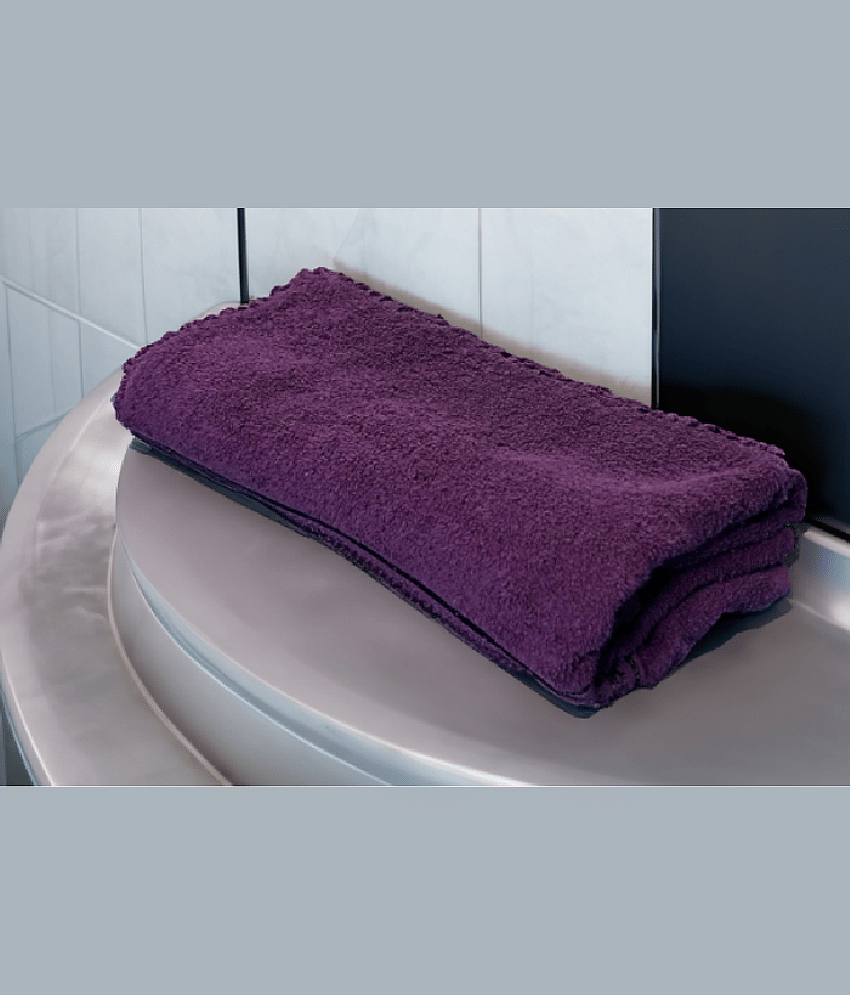 Finesse Decor Cotton Self Design 500 ( Pack of 1 ) - Purple