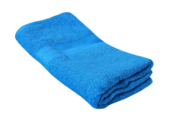 Finesse Decor Cotton Self Design 500 ( Pack of 1 ) - Blue - Towels | Buy online on ZillyBuy