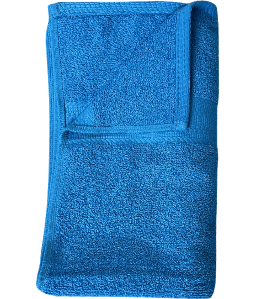 Finesse Decor Cotton Self Design 500 ( Pack of 1 ) - Blue