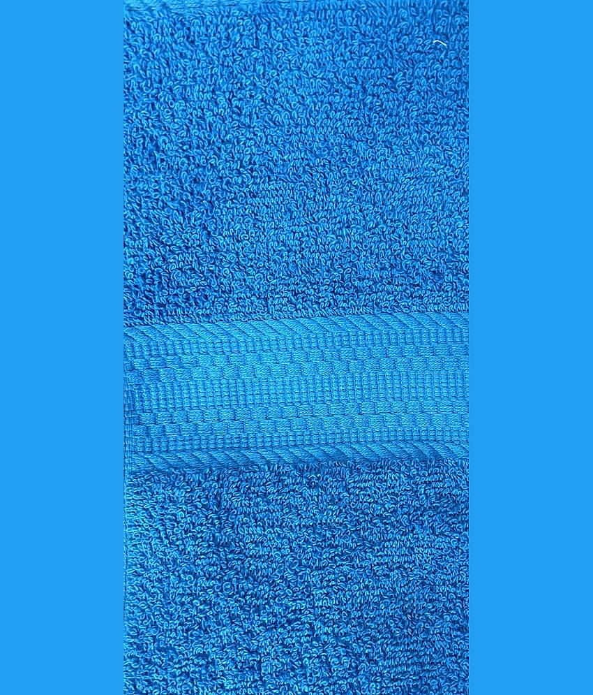 Finesse Decor Cotton Self Design 500 ( Pack of 1 ) - Blue