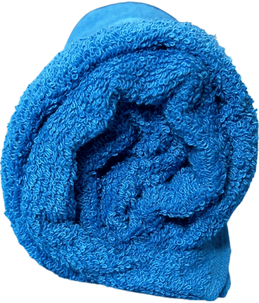 Finesse Decor Cotton Self Design 500 ( Pack of 1 ) - Blue