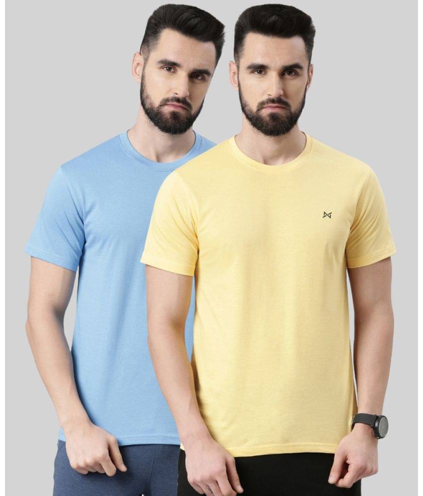     			Force NXT Pack of 2 Cotton Blend Regular Fit Men's T-Shirt ( Multicolor )