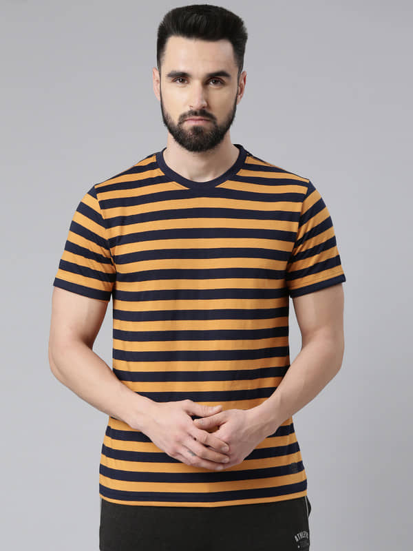 Force NXT Pack of 1 Cotton Blend Regular Fit Men's T-Shirt ( Multicolor )