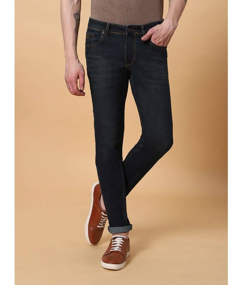     			HJ HASASI Regular Fit Washed Men's Jeans - Blue ( Pack of 1 )