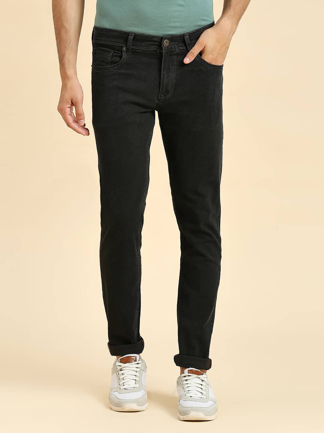 HJ HASASI Slim Fit Washed Men's Jeans - Black ( Pack of 1 ) - Jeans | Buy online on ZillyBuy