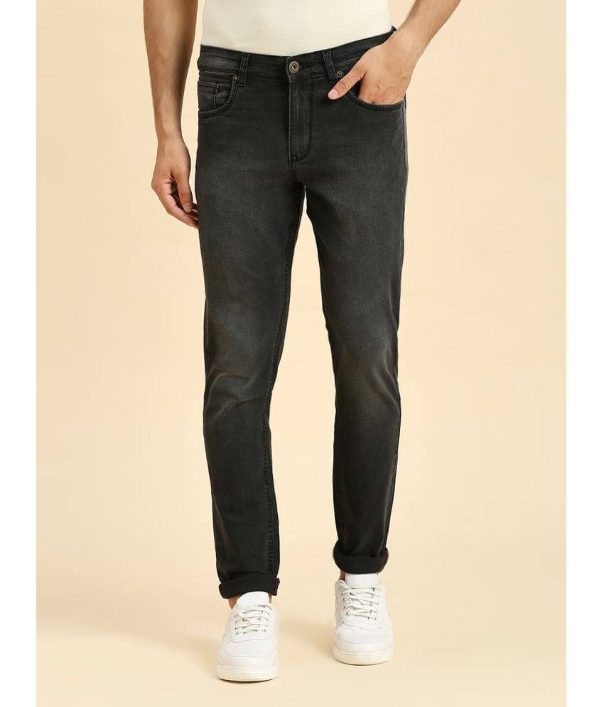     			HJ HASASI Slim Fit Washed Men's Jeans - Dark Grey ( Pack of 1 )