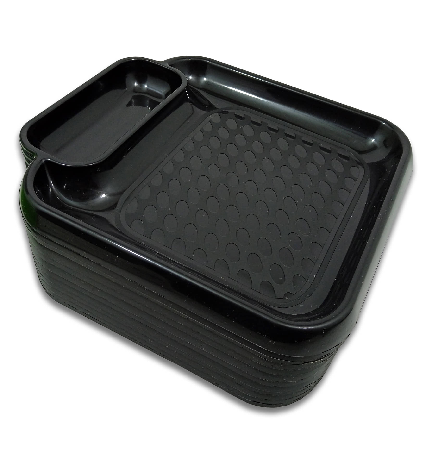 Inpro 12 Pcs Plastic Black Platter